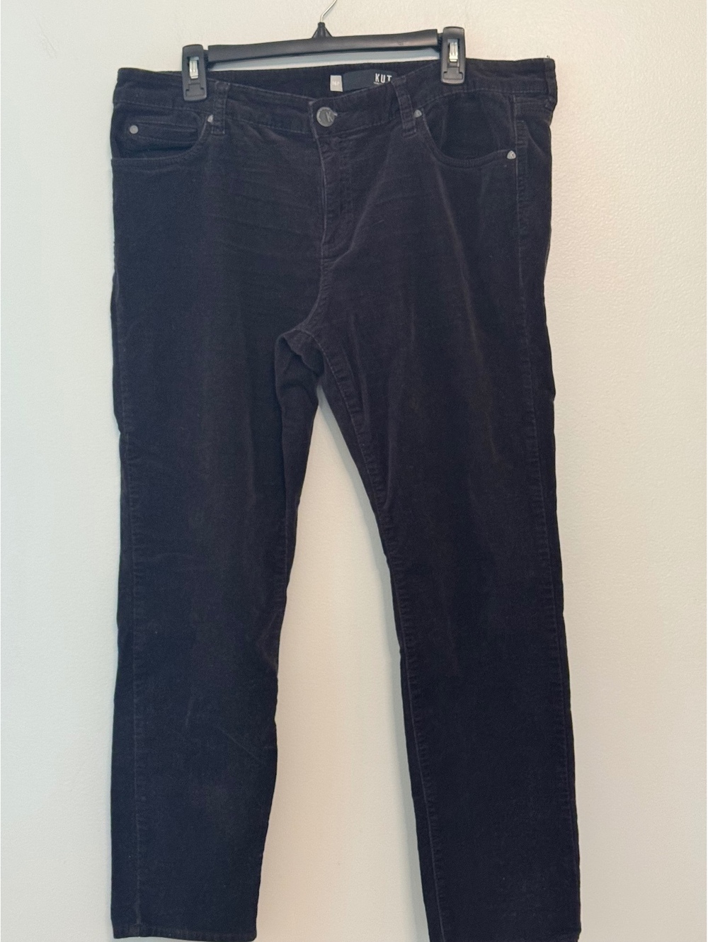 Kut from the Kloth Diana Skinny Petite Corduroy Pants Brown Size 16 Petite